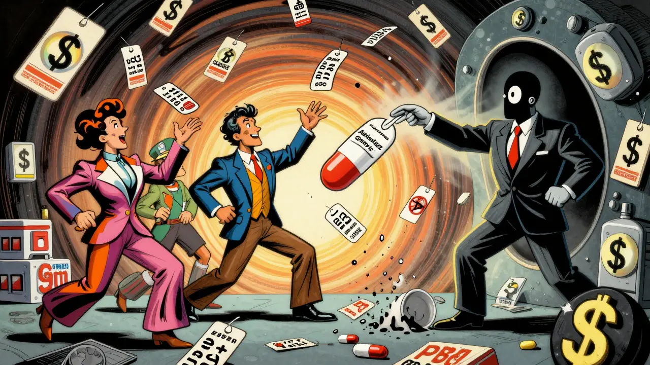 Three generic manufacturers compete as an authorized generic is released, causing profits to crumble in a swirling market chaos.