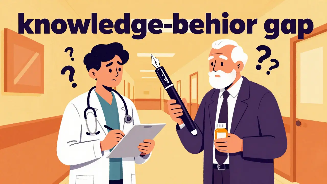 Junior doctor copying senior's brand name prescribing habits despite knowing better